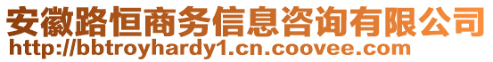 安徽路恒商務(wù)信息咨詢有限公司