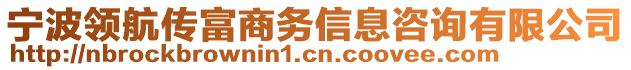 寧波領(lǐng)航傳富商務(wù)信息咨詢有限公司