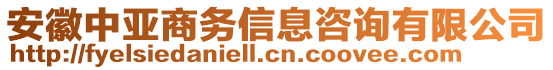 安徽中亞商務(wù)信息咨詢有限公司