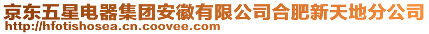 京東五星電器集團安徽有限公司合肥新天地分公司