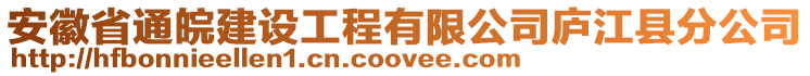 安徽省通皖建設(shè)工程有限公司廬江縣分公司