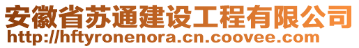 安徽省蘇通建設(shè)工程有限公司