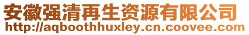 安徽強(qiáng)清再生資源有限公司