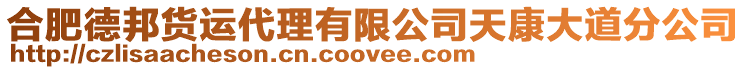 合肥德邦貨運(yùn)代理有限公司天康大道分公司