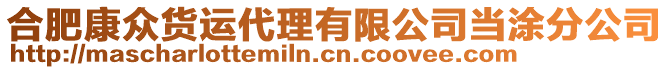 合肥康眾貨運(yùn)代理有限公司當(dāng)涂分公司