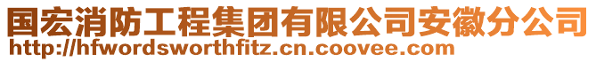 國(guó)宏消防工程集團(tuán)有限公司安徽分公司