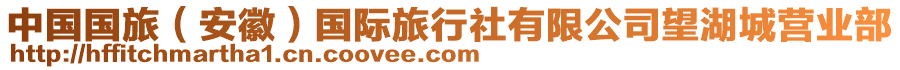 中國國旅（安徽）國際旅行社有限公司望湖城營業(yè)部