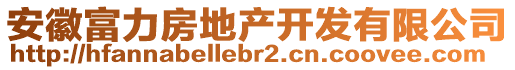 安徽富力房地產(chǎn)開發(fā)有限公司