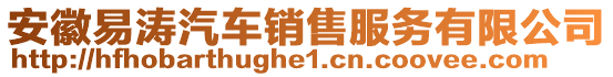 安徽易濤汽車銷售服務有限公司