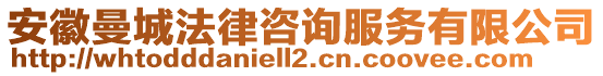 安徽曼城法律咨詢服務(wù)有限公司