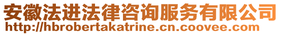 安徽法進(jìn)法律咨詢服務(wù)有限公司