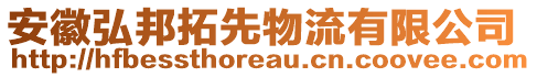 安徽弘邦拓先物流有限公司