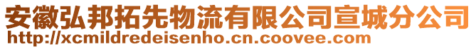 安徽弘邦拓先物流有限公司宣城分公司