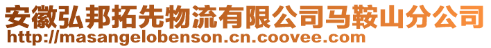 安徽弘邦拓先物流有限公司馬鞍山分公司