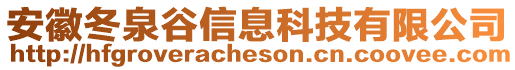 安徽冬泉谷信息科技有限公司