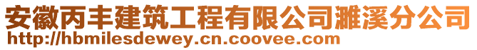 安徽丙豐建筑工程有限公司濉溪分公司