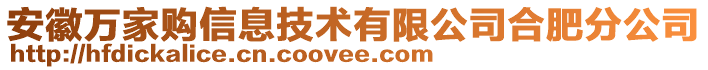 安徽萬家購信息技術有限公司合肥分公司
