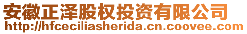 安徽正澤股權投資有限公司
