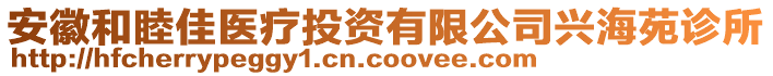 安徽和睦佳醫(yī)療投資有限公司興海苑診所