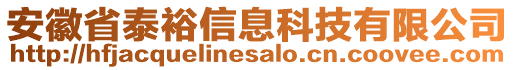 安徽省泰裕信息科技有限公司