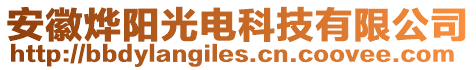 安徽燁陽光電科技有限公司