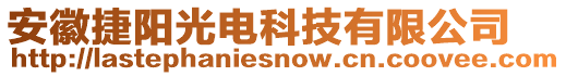 安徽捷陽光電科技有限公司