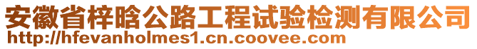 安徽省梓晗公路工程試驗(yàn)檢測(cè)有限公司