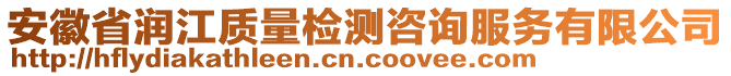 安徽省潤江質量檢測咨詢服務有限公司