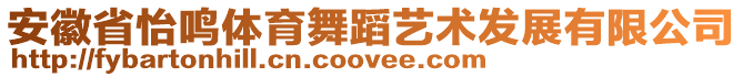 安徽省怡鳴體育舞蹈藝術發(fā)展有限公司