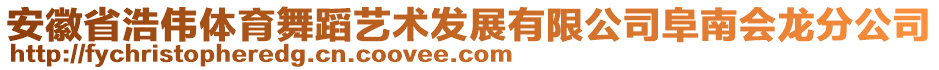 安徽省浩偉體育舞蹈藝術(shù)發(fā)展有限公司阜南會龍分公司