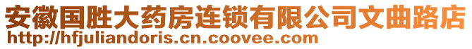 安徽國勝大藥房連鎖有限公司文曲路店