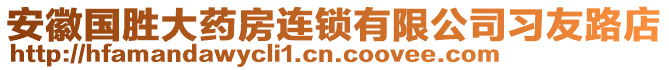 安徽國勝大藥房連鎖有限公司習(xí)友路店