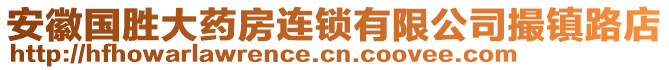 安徽國勝大藥房連鎖有限公司撮鎮(zhèn)路店