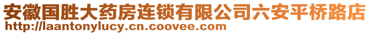 安徽國勝大藥房連鎖有限公司六安平橋路店
