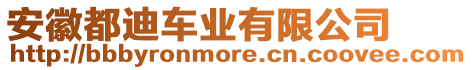 安徽都迪車業(yè)有限公司