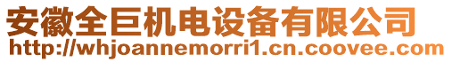 安徽全巨機電設(shè)備有限公司