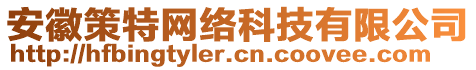 安徽策特網(wǎng)絡科技有限公司