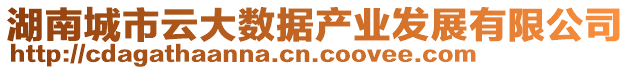 湖南城市云大數(shù)據(jù)產(chǎn)業(yè)發(fā)展有限公司