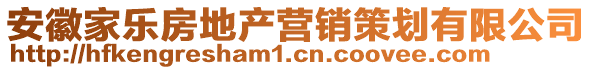 安徽家樂房地產(chǎn)營銷策劃有限公司