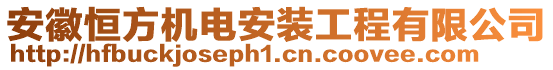 安徽恒方機(jī)電安裝工程有限公司