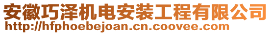 安徽巧澤機電安裝工程有限公司