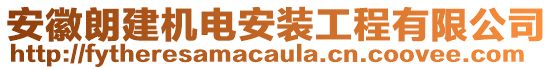 安徽朗建機(jī)電安裝工程有限公司