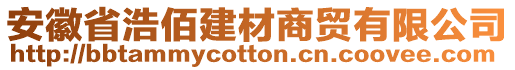 安徽省浩佰建材商貿(mào)有限公司