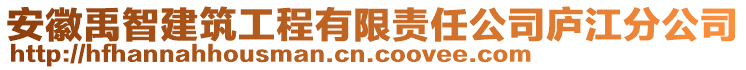 安徽禹智建筑工程有限責任公司廬江分公司