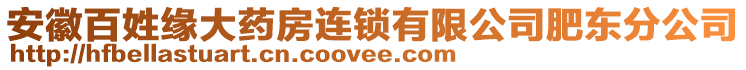 安徽百姓緣大藥房連鎖有限公司肥東分公司