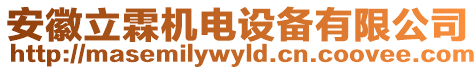 安徽立霖機(jī)電設(shè)備有限公司