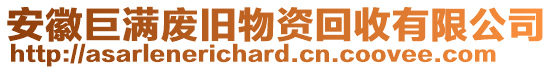 安徽巨滿廢舊物資回收有限公司