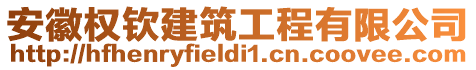 安徽權(quán)欽建筑工程有限公司