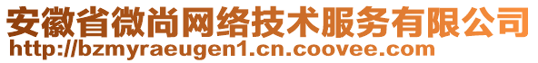 安徽省微尚網(wǎng)絡(luò)技術(shù)服務(wù)有限公司