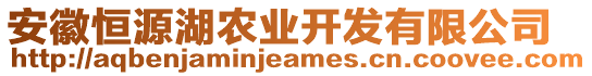 安徽恒源湖農(nóng)業(yè)開(kāi)發(fā)有限公司